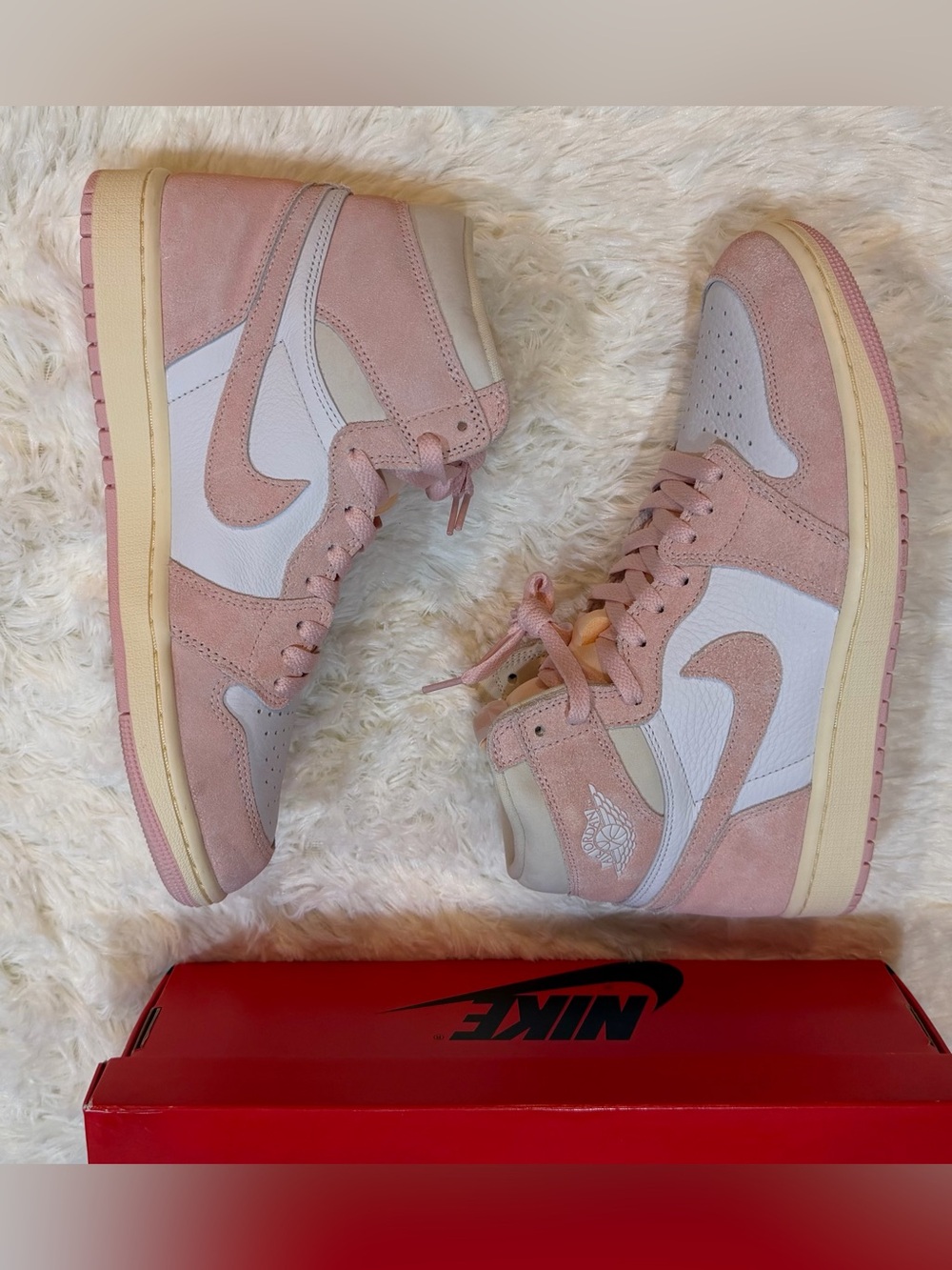 Women’s Jordan 1 Retro High OG Washed Pink - Size 11 - FD2596-600 - Picture 5 of 13